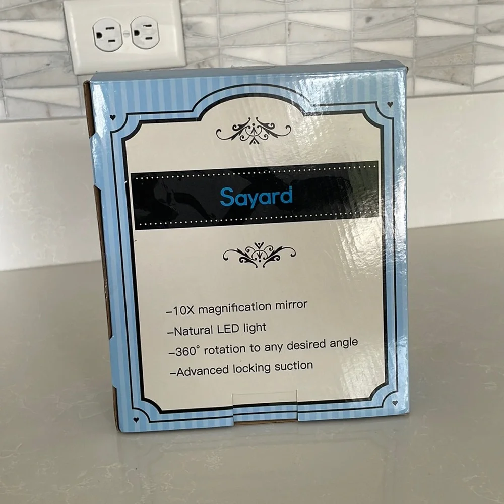 Sayard 10x Magnifying Lighted Mirror